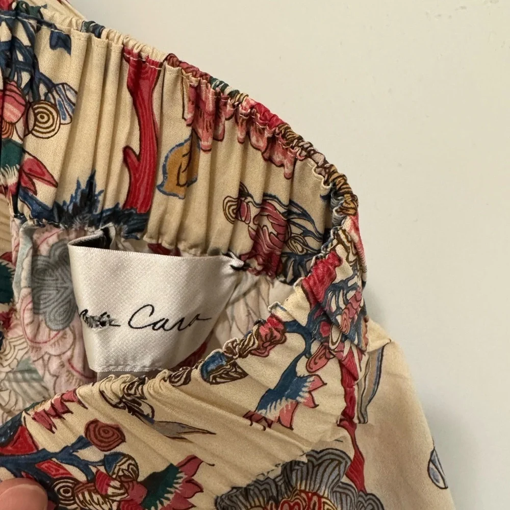 NWOT Cara Cara Chase Skirt Cream Turtle love baroque